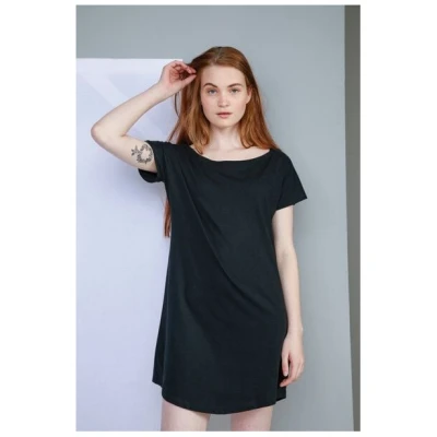 Mantis Damen Top Langes T-Shirt T-Shirt Kleid Strandshirt Nachthemd
