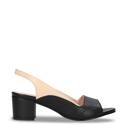 Mara Black Vegan Sandals