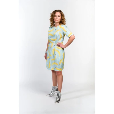 Marble Berriez Damen vegan Kleid Me Bananen