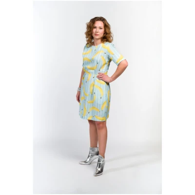 Marble Berriez Damen vegan Kleid Me Bananen