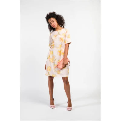 Marble Berriez Damen vegan Kleid Me Pfirsich