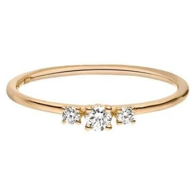 Maren Jewellery Nachhaltiger Verlobungsring 18 Karat Gold mit Labor Diamant Wilderness Triologie Ring