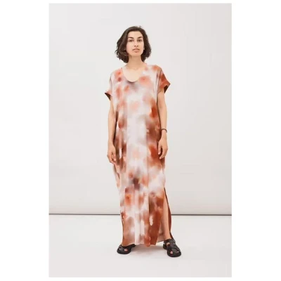 Maska Kirsi - Long printed viscose dress