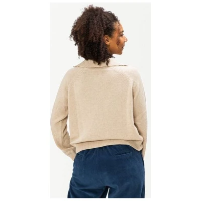 Matona Elegant gestrickter Pullover für Frauen mit Polokragen und V-Ausschnitt / Polo Jumper