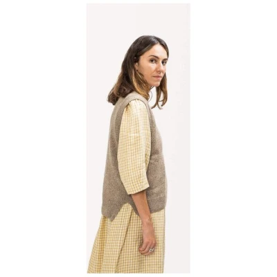 Matona Gestrickter Pullunder mit Sprenkelmuster für Frauen / Knit Pullunder