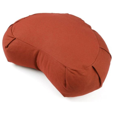 Meditationskissen Halbmond YOGAHERZ Lotus Design® - Bio-Buchweizenschalen
