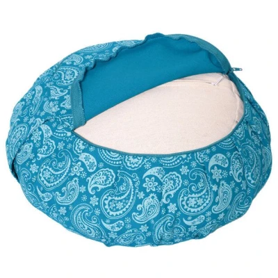 Meditationskissen PAISLEY-ZAFU Lotus Design® - Bio-Buchweizenschalen