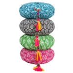 Meditationskissen RAJA-ZAFU Lotus Design® - Bio-Buchweizenschalen