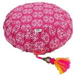 Meditationskissen RAJA-ZAFU Lotus Design® - Bio-Buchweizenschalen