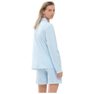 Mey Damen Pyjama Shirt langarm Sleepsation Bio-Baumwolle