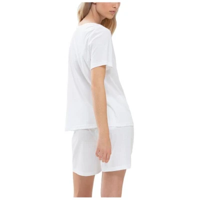 Mey Damen Pyjama kurzarm Shirt Sleepsation Bio-Baumwolle