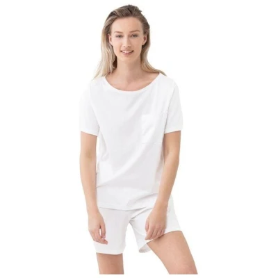 Mey Damen Pyjama kurzarm Shirt Sleepsation Bio-Baumwolle