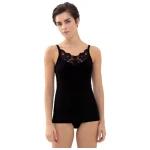 Mey Damen Spaghetti-Top Organic mit Spitze Bio-Baumwolle