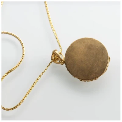 MishMish by WearPositive Unikat: Kette mit Buddha Amulett, Vintage komplett aufgearbeitet
