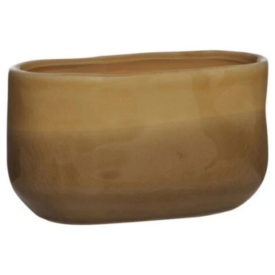 Mitienda Shop Blumentopf Bowl amber Keramik