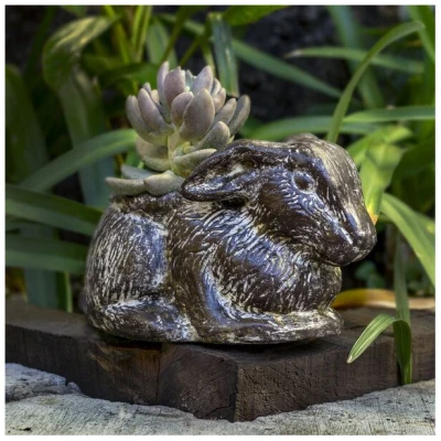 Mitienda Shop Blumentopf aus Ton, Hase sitzend