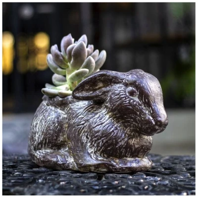 Mitienda Shop Blumentopf aus Ton, Hase sitzend