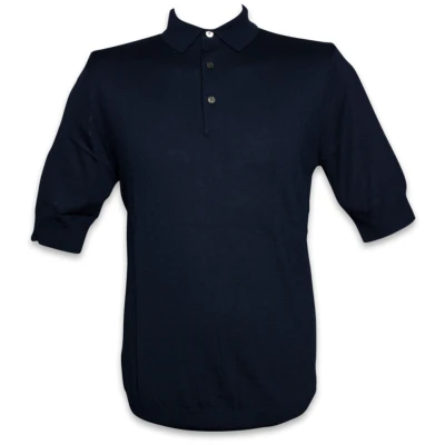 Molde Strick-Polo 1/2 Navy