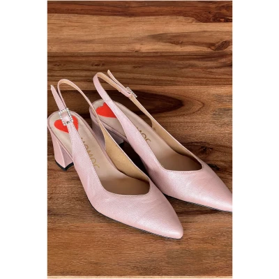 Momoc Damen vegan Pumps Mon Amour Hellrosa