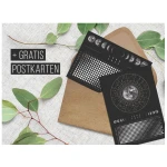Mondkalender 2025 - Poster A2, A3, A4 - schwarz, beige - Posterleisten // ShellyCreates