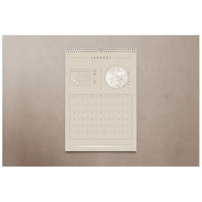 Mondkalender 2025 - Wandkalender A3, A4 - beige // ShellyCreates