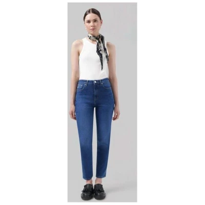 Mud Jeans Mams Stretch Tapered Jeans aus Baumwolle / Tencel