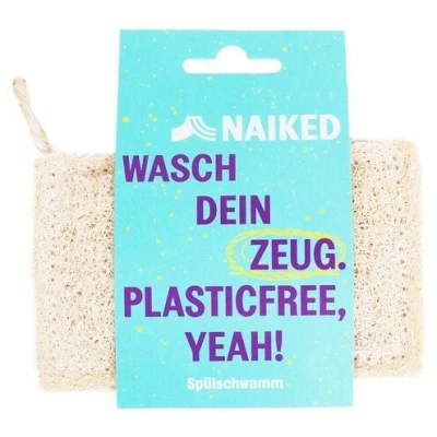 NAIKED Spülschwamm aus Luffa, 100% plastikfrei & kompostierbar