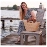 NATUREHOME Schultertasche Strandtasche Einkaufskorb Shopper