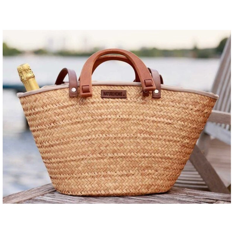 NATUREHOME Schultertasche Strandtasche Einkaufskorb Shopper