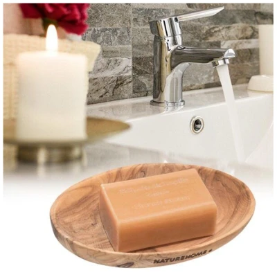 NATUREHOME Seifenschale aus Olivenholz verschiedene Formen