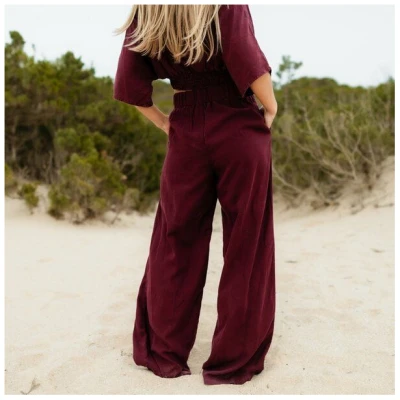 NORDLICHT Damen Palazzo Hose Nora aus 100% Tencel