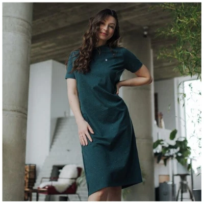 NORDLICHT T-Shirt Kleid lang MALENA aus Bio-Baumwolle