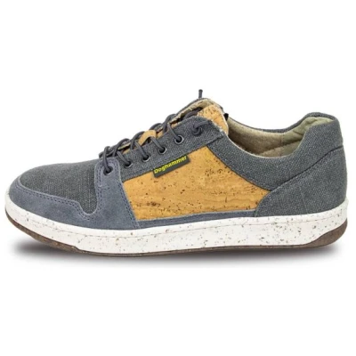 Nachhaltiger Sneaker aus Kork und Leinen für Herren in der Farbe Gris - Doghammer " 39"
