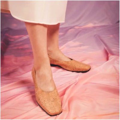 Nae Damen vegan Ballerinas Melita Brown