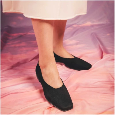 Nae Damen vegan Ballerinas Melita Schwarz