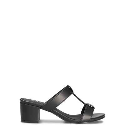 Nae Damen vegan Hochhackige Sandalen Iris Schwarz