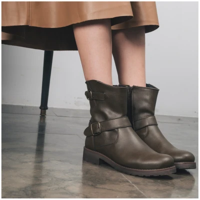 Nae Damen vegan Odet Stiefel Grün