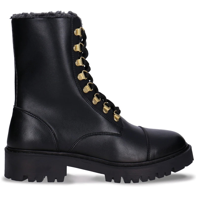 Nae Damen vegan Robuste Mittelhohe Stiefel Elia Schwarz