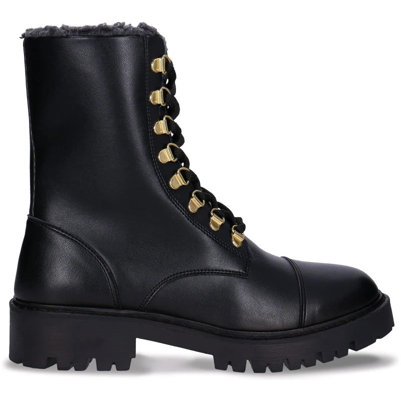 Nae Damen vegan Robuste Mittelhohe Stiefel Elia Schwarz