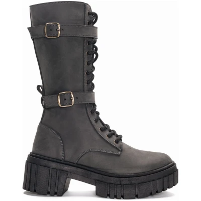 Nae Damen vegan Seren Stiefel Grau
