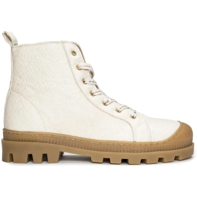 Nae Damen vegan Sneaker Stiefel Noah Pinatex Weiß