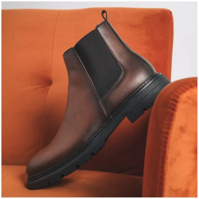 Nae Herren vegan Lukas Chelsea Boots Braun