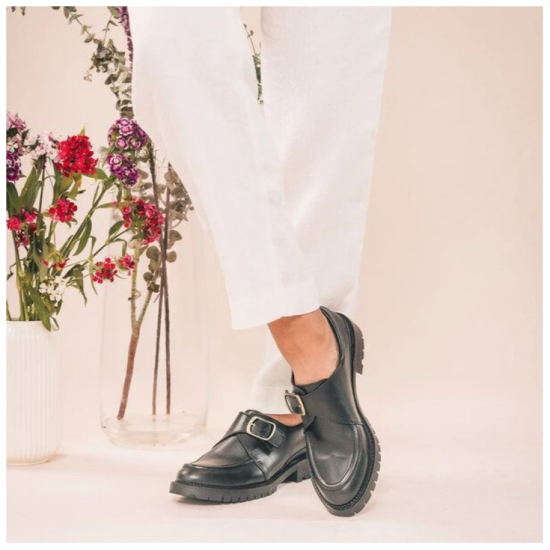 Nae Vegan Shoes NAE - Roda Schwarz Vegan Loafers Schuhe