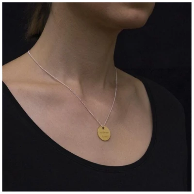 Natascha von Hirschhausen fair-trade Statement-Kette mit Anhänger aus recyceltem Silber