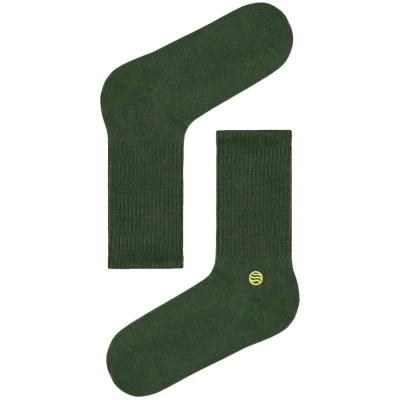 Natural Vibes Basic Green: dunkelgrüne Socken in Bio-Qualität
