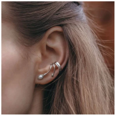 Nella & Sina Earcuff - Kleine Sina mit Perle | Ohrring