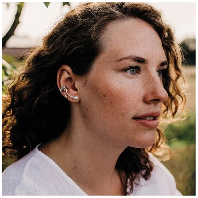 Nella & Sina Ohrring | Große Sina | Silber, Gold, Rosegold Vermeil