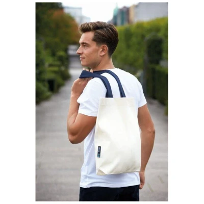 Neutral® Baumwolltasche Einkaufstasche Shopper Kontrastfarbene Henkel
