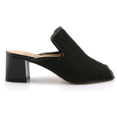 Noah Damen vegan Elegante Pantolette Sonia - Schwarz