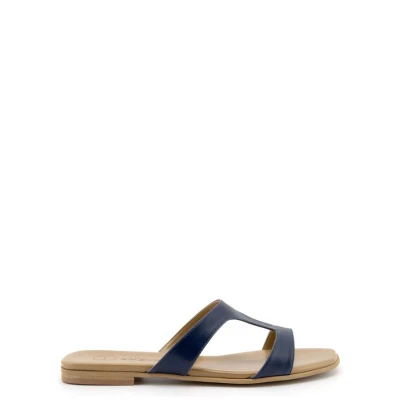Noah Damen vegan Offene Sandale Letizia Nappa - Blau